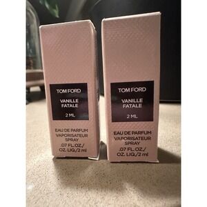 Tom Ford Vanille Fatale 2ml Spray Vials Lot of 2 Mini Perfume EDP